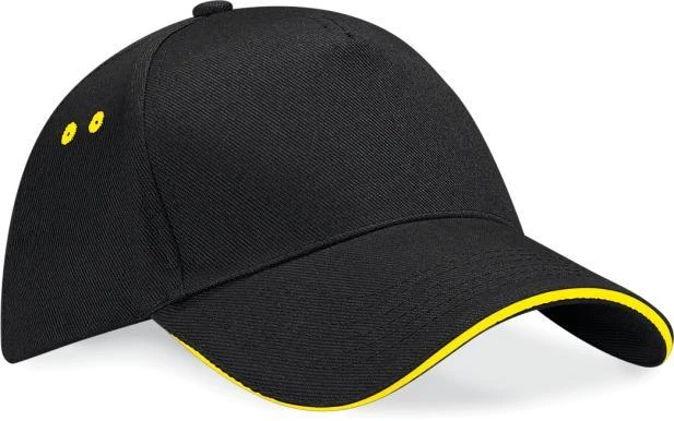 Casquette noire et jaune