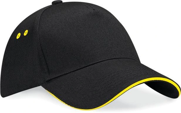 Casquette noire et jaune