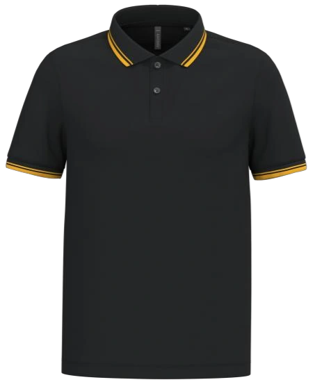 Polo manches courtes col liseré Homme