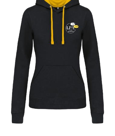 Sweat Zippé Jaune et noir femme