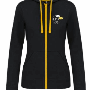 Sweat Zippé Jaune et Noir Femme